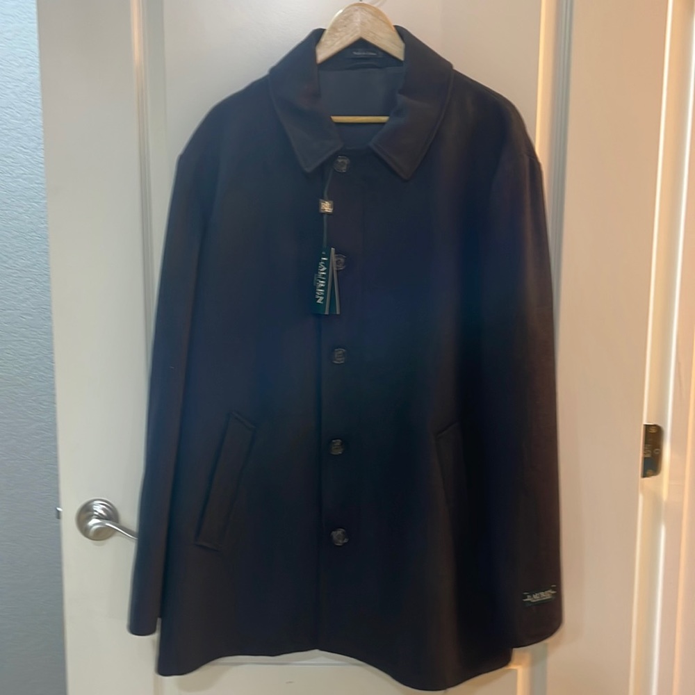 MEN’S LAUREN RALPH LAUREN OVERCOAT XXL 50-52 REG NAVY